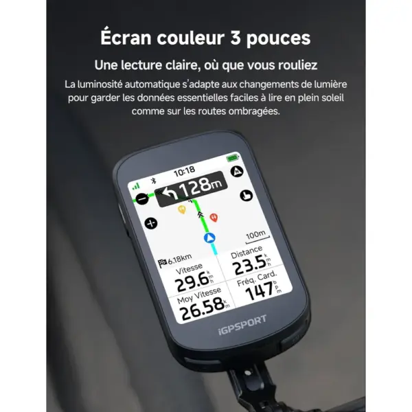 iGPSPORT BSC200 Pro - Compteur vélo GPS, écran couleur tactile 3 pouces — 3 iGPSPORT BSC200 Pro - Compteur vélo GPS, écran couleur tactile 3 pouces — 3