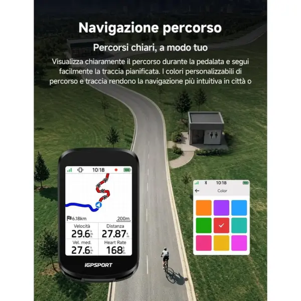 iGPSPORT BSC200 Pro - Ciclocomputer GPS touchscreen da 3 pollici con navigazione — 3 iGPSPORT BSC200 Pro - Ciclocomputer GPS touchscreen da 3 pollici con navigazione — 3