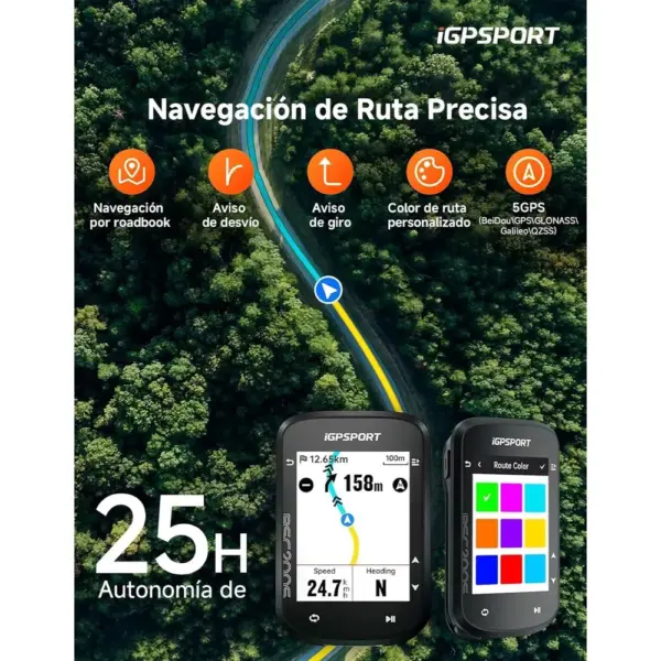 iGPSPORT BSC200S - Ciclocomputador GPS con pantalla a color de 2,4 pulgadas y navegación — 2 iGPSPORT BSC200S - Ciclocomputador GPS con pantalla a color de 2,4 pulgadas y navegación — 2