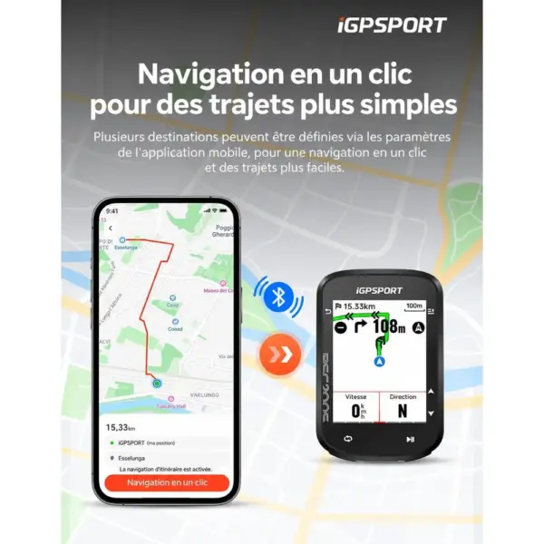 iGPSPORT BSC200S - Compteur vélo GPS avec navigation, écran couleur 2,4 pouces — 3 iGPSPORT BSC200S - Compteur vélo GPS avec navigation, écran couleur 2,4 pouces — 3