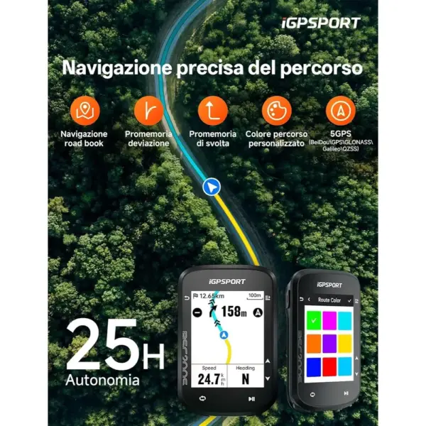 iGPSPORT BSC200S - Ciclocomputer GPS a colori con navigazione del percorso — 2 iGPSPORT BSC200S - Ciclocomputer GPS a colori con navigazione del percorso — 2
