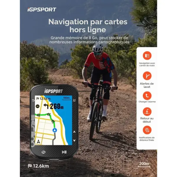 iGPSPORT BSC300 - Compteur vélo GPS avec navigation sur carte couleur, écran 2,4 pouces — 2 iGPSPORT BSC300 - Compteur vélo GPS avec navigation sur carte couleur, écran 2,4 pouces — 2