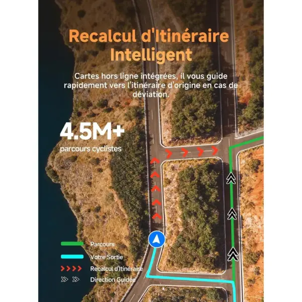 iGPSPORT BSC500 - Compteur vélo GPS tactile 3,3 pouces avec navigation vocale — 4 iGPSPORT BSC500 - Compteur vélo GPS tactile 3,3 pouces avec navigation vocale — 4