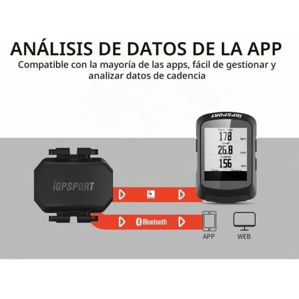 iGPSPORT C70 - Sensor de cadencia sin imanes Bluetooth y ANT+ — 5 iGPSPORT C70 - Sensor de cadencia sin imanes Bluetooth y ANT+ — 5