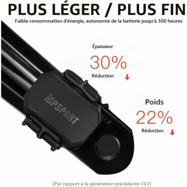 iGPSPORT C70 - Capteur de cadence ANT+ et Bluetooth sans aimant — 4 iGPSPORT C70 - Capteur de cadence ANT+ et Bluetooth sans aimant — 4