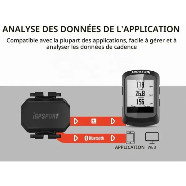 iGPSPORT C70 - Capteur de cadence ANT+ et Bluetooth sans aimant — 5 iGPSPORT C70 - Capteur de cadence ANT+ et Bluetooth sans aimant — 5