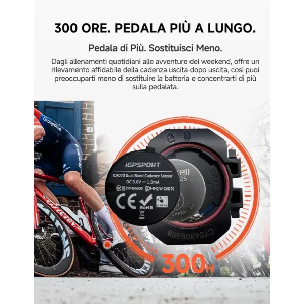 iGPSPORT CAD70 + SPD70 - Sensore di cadenza e sensore di velocità Bluetooth e ANT+ — 2 iGPSPORT CAD70 + SPD70 - Sensore di cadenza e sensore di velocità Bluetooth e ANT+ — 2