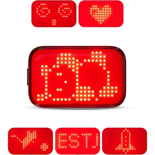 iGPSPORT ET6 - Feu arrière vélo à emojis, visible à 1,2 km — 1 iGPSPORT ET6 - Feu arrière vélo à emojis, visible à 1,2 km — 1