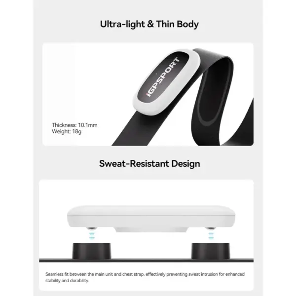 iGPSPORT HR40 - heart rate strap with Bluetooth and ANT+ — 2 iGPSPORT HR40 - heart rate strap with Bluetooth and ANT+ — 2