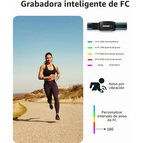 iGPSPORT HR70 - Pulsómetro de brazo Bluetooth y ANT+ — 2 iGPSPORT HR70 - Pulsómetro de brazo Bluetooth y ANT+ — 2