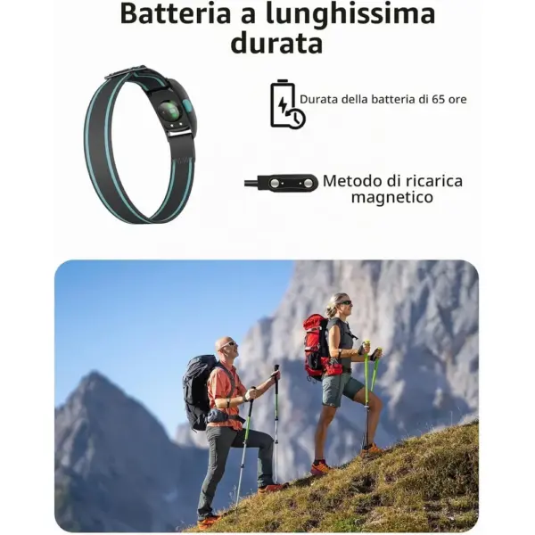 iGPSPORT HR70 - Fascia cardio da braccio Bluetooth e ANT+ con zone a LED — 3 iGPSPORT HR70 - Fascia cardio da braccio Bluetooth e ANT+ con zone a LED — 3