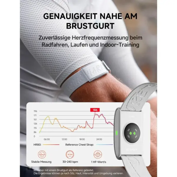 iGPSPORT HR80 - optisches Herzfrequenz-Armband mit ANT+ und zwei Bluetooth-Verbindungen — 4 iGPSPORT HR80 - optisches Herzfrequenz-Armband mit ANT+ und zwei Bluetooth-Verbindungen — 4