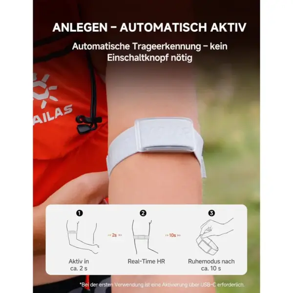 iGPSPORT HR80 - optisches Herzfrequenz-Armband mit ANT+ und zwei Bluetooth-Verbindungen — 5 iGPSPORT HR80 - optisches Herzfrequenz-Armband mit ANT+ und zwei Bluetooth-Verbindungen — 5