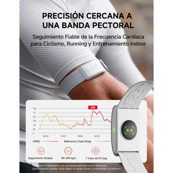 iGPSPORT HR80 - Sensor de frecuencia cardíaca de 19 g con 100 h de autonomía — 3 iGPSPORT HR80 - Sensor de frecuencia cardíaca de 19 g con 100 h de autonomía — 3