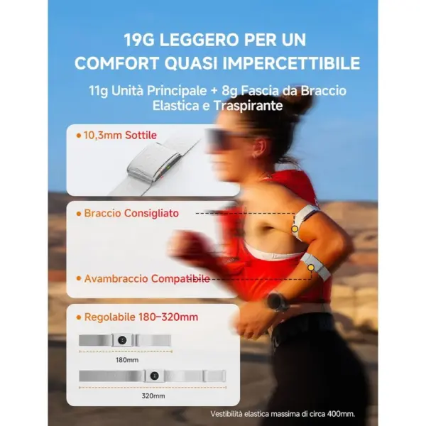 iGPSPORT HR80 - Fascia cardio da braccio ultraleggera Bluetooth e ANT+ — 4 iGPSPORT HR80 - Fascia cardio da braccio ultraleggera Bluetooth e ANT+ — 4