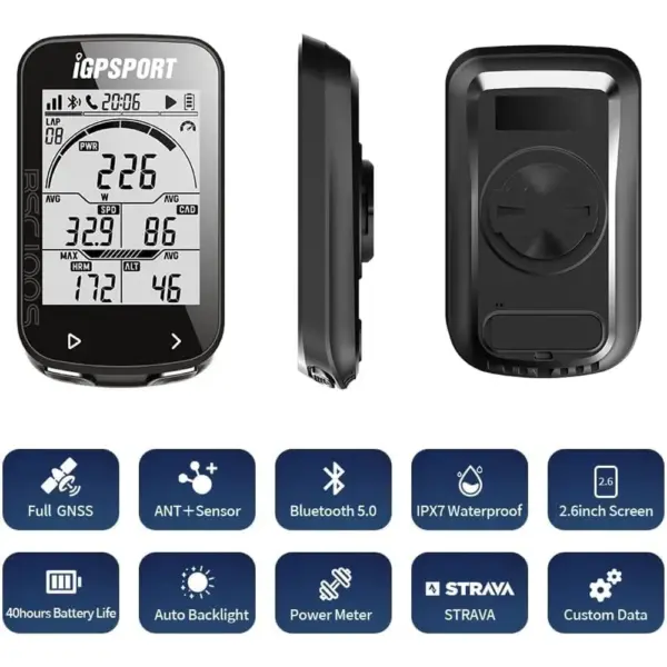 iGPSPORT iGS50E - Compteur vélo GPS sans fil étanche, ANT+ — 2 iGPSPORT iGS50E - Compteur vélo GPS sans fil étanche, ANT+ — 2