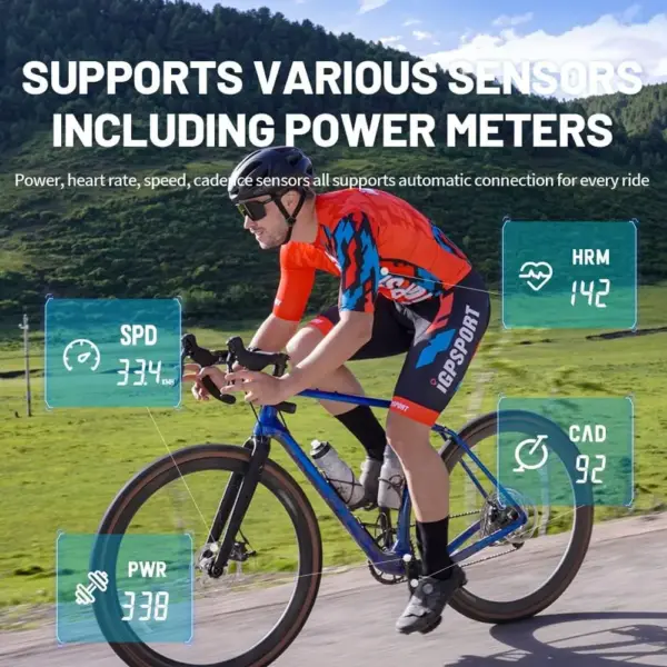 iGPSPORT iGS50E - Compteur vélo GPS sans fil étanche, ANT+ — 4 iGPSPORT iGS50E - Compteur vélo GPS sans fil étanche, ANT+ — 4