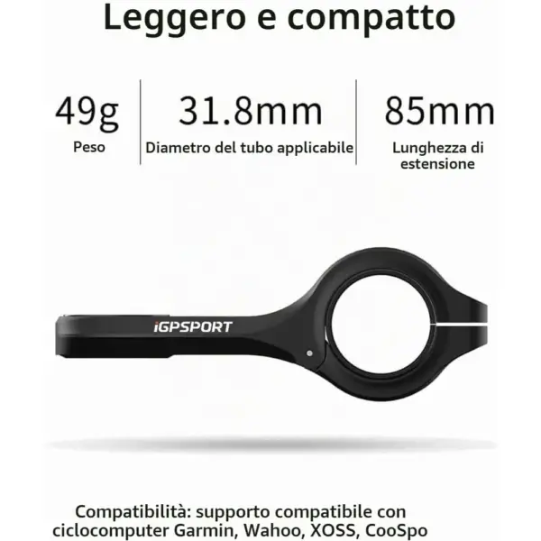 iGPSPORT M80 - Supporto anteriore per manubrio per ciclocomputer GPS — 2 iGPSPORT M80 - Supporto anteriore per manubrio per ciclocomputer GPS — 2