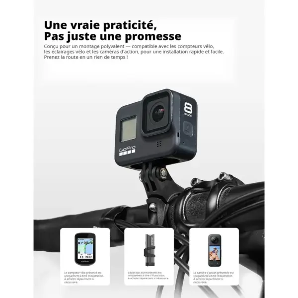 iGPSPORT M83 - Support de compteur vélo léger, montage dessus ou dessous — 5 iGPSPORT M83 - Support de compteur vélo léger, montage dessus ou dessous — 5