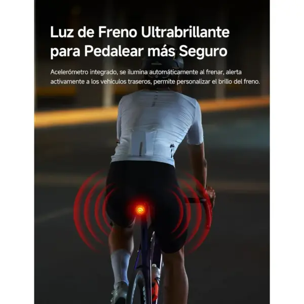 iGPSPORT TL50 - Luz trasera de bicicleta recargable con sensor de freno — 5 iGPSPORT TL50 - Luz trasera de bicicleta recargable con sensor de freno — 5