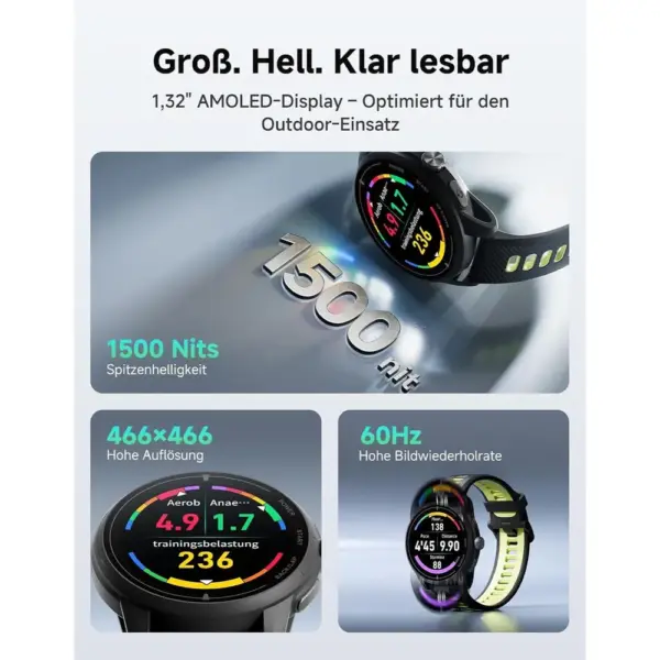 iGPSPORT VeRun - GPS-Laufuhr mit AMOLED-Display und Laufanalyse — 2 iGPSPORT VeRun - GPS-Laufuhr mit AMOLED-Display und Laufanalyse — 2