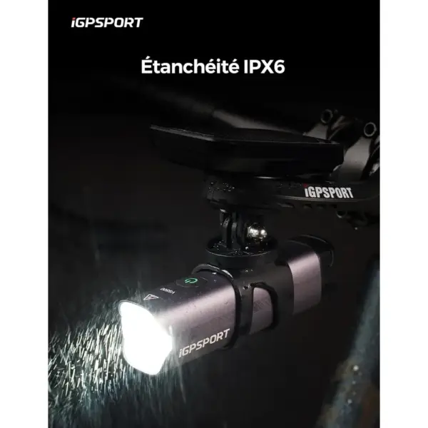 iGPSPORT VS500 / VS800 / VS1200 / VS1800 - Éclairage vélo avant intelligent rechargeable — 2 iGPSPORT VS500 / VS800 / VS1200 / VS1800 - Éclairage vélo avant intelligent rechargeable — 2