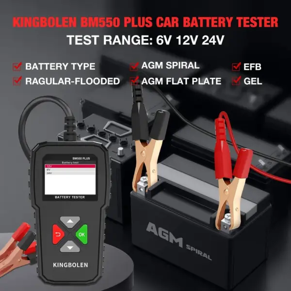 Kingbolen BM550 Plus - comprobador de baterías con curva de tensión — 2 Kingbolen BM550 Plus - comprobador de baterías con curva de tensión — 2