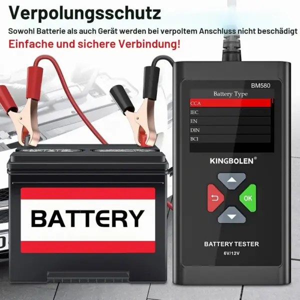 Kingbolen BM580 - Batterietester mit Farbdisplay — 4 Kingbolen BM580 - Batterietester mit Farbdisplay — 4