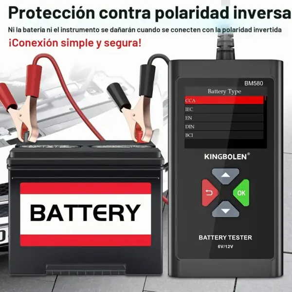 Kingbolen BM580 - comprobador de baterías con pantalla a color — 4 Kingbolen BM580 - comprobador de baterías con pantalla a color — 4
