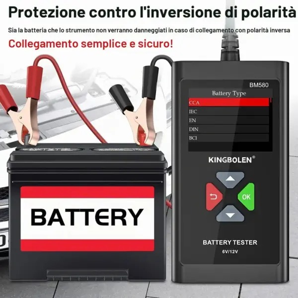Kingbolen BM580 - tester batteria con display a colori — 4 Kingbolen BM580 - tester batteria con display a colori — 4