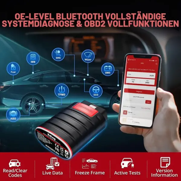 Kingbolen Ediag - OBD2-Bluetooth-Adapter für alle Systeme — 3 Kingbolen Ediag - OBD2-Bluetooth-Adapter für alle Systeme — 3