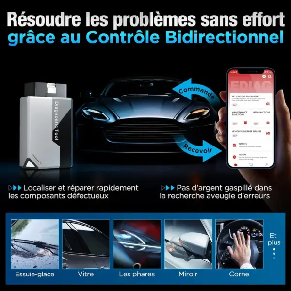 Kingbolen Ediag Elite - diagnostic OBD2 Bluetooth sur smartphone — 3 Kingbolen Ediag Elite - diagnostic OBD2 Bluetooth sur smartphone — 3