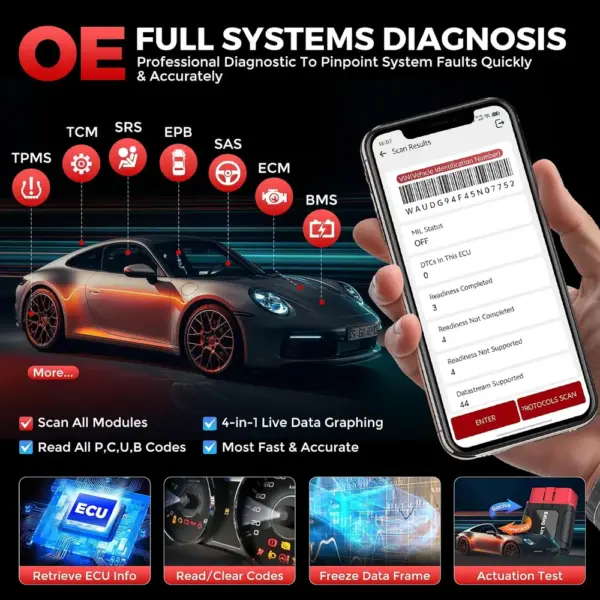 Kingbolen Ediag Link - Bluetooth OBD2 scanner with repair guidance — 4 Kingbolen Ediag Link - Bluetooth OBD2 scanner with repair guidance — 4