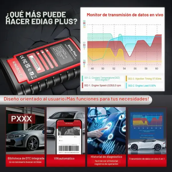 Kingbolen Ediag Plus - diagnosis Bluetooth con codificación ECU — 2 Kingbolen Ediag Plus - diagnosis Bluetooth con codificación ECU — 2