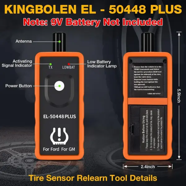 Kingbolen EL-50448 Plus - herramienta de reaprendizaje TPMS Ford y GM — 2 Kingbolen EL-50448 Plus - herramienta de reaprendizaje TPMS Ford y GM — 2