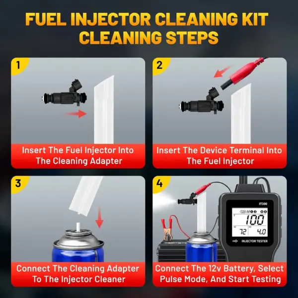 Kingbolen IT300 - comprobador y limpiador de inyectores de gasolina — 4 Kingbolen IT300 - comprobador y limpiador de inyectores de gasolina — 4