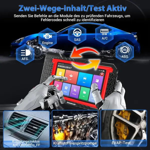 Kingbolen K7 - 7-Zoll-Diagnosegerät mit lebenslangen Updates — 2 Kingbolen K7 - 7-Zoll-Diagnosegerät mit lebenslangen Updates — 2
