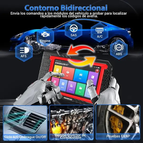 Kingbolen K7 - máquina de diagnosis de 7 pulgadas con actualizaciones de por vida — 3 Kingbolen K7 - máquina de diagnosis de 7 pulgadas con actualizaciones de por vida — 3