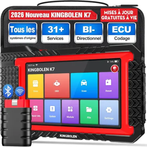 Kingbolen K7 - valise de diagnostic 7 pouces, mises à jour à vie — 1 Kingbolen K7 - valise de diagnostic 7 pouces, mises à jour à vie — 1