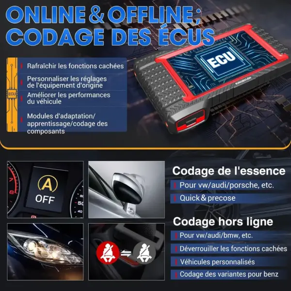 Kingbolen K7 - valise de diagnostic 7 pouces, mises à jour à vie — 4 Kingbolen K7 - valise de diagnostic 7 pouces, mises à jour à vie — 4