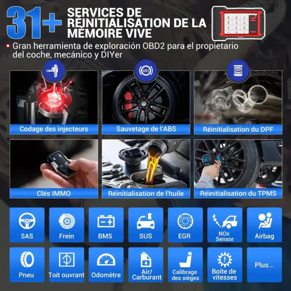 Kingbolen K7 - valise de diagnostic 7 pouces, mises à jour à vie — 5 Kingbolen K7 - valise de diagnostic 7 pouces, mises à jour à vie — 5