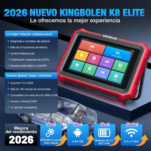 Kingbolen K8 Elite - máquina de diagnosis de 8 pulgadas con cámara — 2 Kingbolen K8 Elite - máquina de diagnosis de 8 pulgadas con cámara — 2
