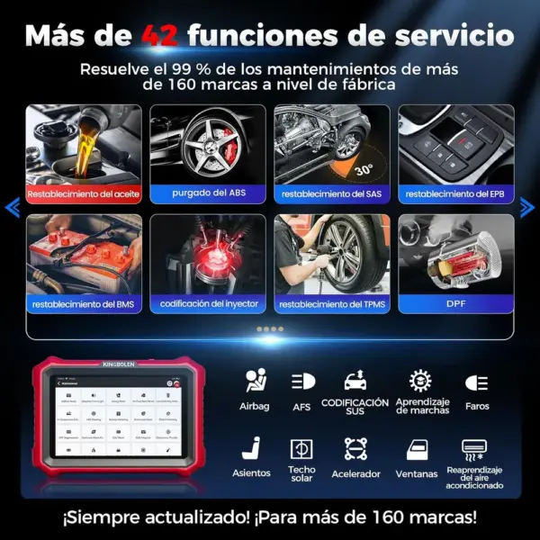 Kingbolen K8 Pro - máquina de diagnosis inalámbrica con actualizaciones de por vida — 5 Kingbolen K8 Pro - máquina de diagnosis inalámbrica con actualizaciones de por vida — 5