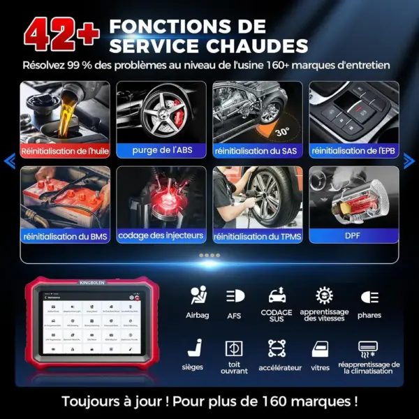 Kingbolen K8 Pro - valise de diagnostic sans fil, mises à jour à vie — 5 Kingbolen K8 Pro - valise de diagnostic sans fil, mises à jour à vie — 5