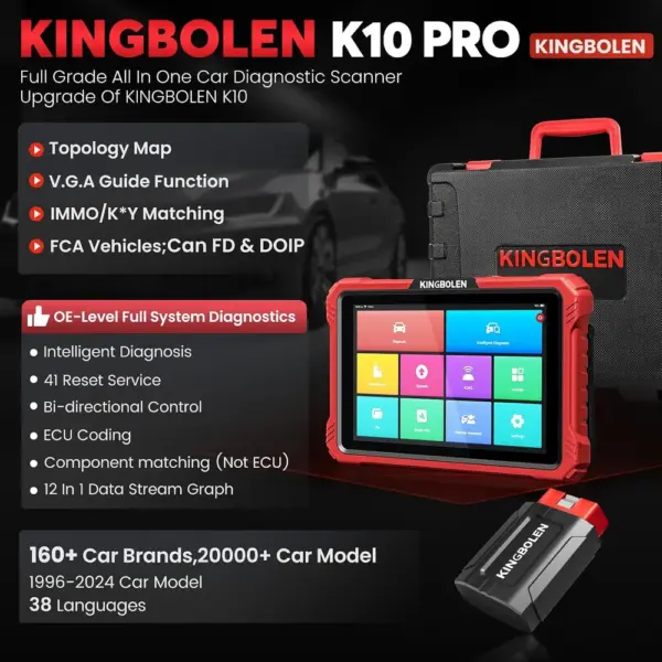 Kingbolen K10 Pro - máquina de diagnosis multimarca — 2 Kingbolen K10 Pro - máquina de diagnosis multimarca — 2