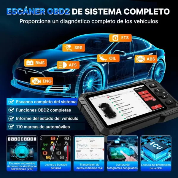 Kingbolen S6 Elite - máquina de diagnosis de 6,2 pulgadas para todos los sistemas — 4 Kingbolen S6 Elite - máquina de diagnosis de 6,2 pulgadas para todos los sistemas — 4
