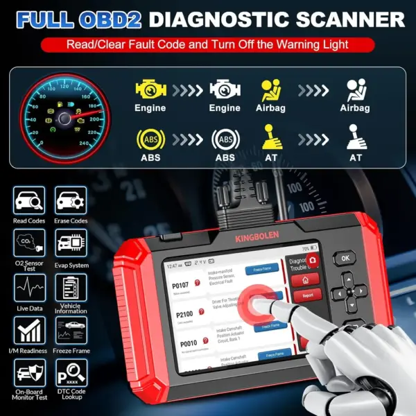 Kingbolen S800 - Diagnosegerät für 4 Systeme und 15 Services — 4 Kingbolen S800 - Diagnosegerät für 4 Systeme und 15 Services — 4