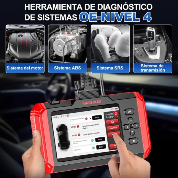 Kingbolen S800 - máquina de diagnosis de 4 sistemas y 15 servicios — 2 Kingbolen S800 - máquina de diagnosis de 4 sistemas y 15 servicios — 2