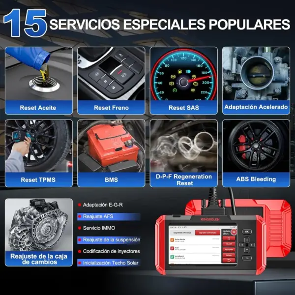 Kingbolen S800 - máquina de diagnosis de 4 sistemas y 15 servicios — 3 Kingbolen S800 - máquina de diagnosis de 4 sistemas y 15 servicios — 3