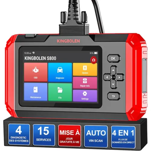 Kingbolen S800 - outil de diagnostic 4 systèmes et 15 services — 1 Kingbolen S800 - outil de diagnostic 4 systèmes et 15 services — 1